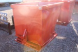 STANDARD DUTY SELF DUMPING HOPPER 2 CUBIC YARD, 4000LB CAPACITY, TAG #8727