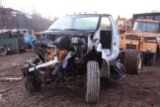 FORD PARTS TRUCK SINGLE AXLE, CAB ONLY CAT ENG, BLOCK IN TRUCK