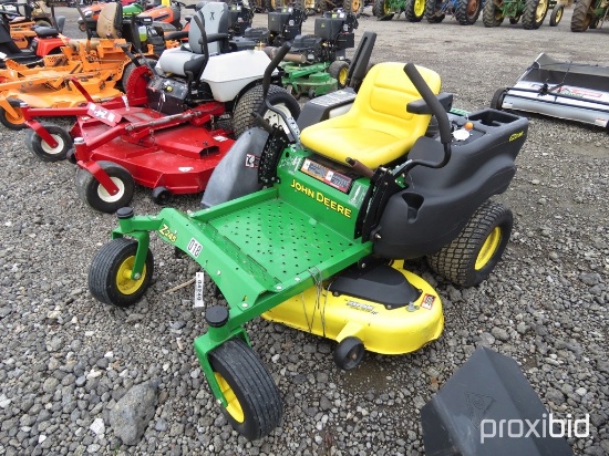 JOHN DEERE Z245 ZERO TURN MOWER JOHN DEERE ENGINE, 48" DECK, SERIAL #M0Z245D046364, 408HRS, TAG #424