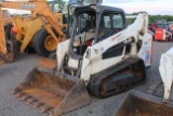 2017 BOBCAT T590 TRACK SKID STEER OROPS, AUX HYD, 1502 HRS, S# ALJU22844 TAG # 4456