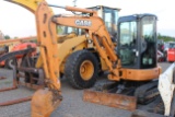 CASE CX36B MINI EXCAVATOR C/H/A, FRONT BLADE, AUX HYD, 2570 HRS, S# NETN66060 TAG# 5086