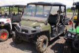 POLARIS CREW DIESEL UTV 4 SEATER, 4WD, WINDSHEILD, ROOF AND BACK GLASS, VIN# 4XAWH90D4D2713544 TAG#