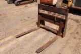 SKID STEER PALLET FORKS TAG # 4389