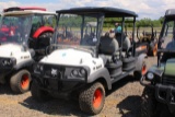 BOBCAT 2200S UTILITY VEHICLE 4X4, 4 SEATER, TOP, WINDSHEILD, ELECTRIC OVER HYDROLIC DUMP BED, 140 HR