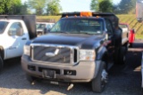 2006 FORD F-550 SUPER DUTY DUMP TRUCK 4WD, AUTO, DIESEL ENG., 11' ELECTRIC OVER HYDRAULIC DUMP BED,