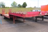 2004 VIKING 30' SINGLE AXLE SEMI EQU. TRAILER 5' DOVE TAIL WITH FOLD DOWN RAMPS, 12' NECK, *TITLE*,