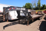 2008 LOAD MAX  25' DUAL TANDEM GOOSENECK TRAILER W/ RAMP *TITLE* VIN#5L8GF252381012062 TAG# 5239