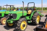 JOHN DEERE 5425 4WD TRACTOR 3PT HITCH, PTO, 2 REMOTES, ROLLBAR, SYNC SHUTTLE TRANS, 352 HRS, S# LV54