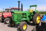 JOHN DEERE 4520 TRACTOR 2WD, ROLL BAR, 3 PT HITCH, DUAL REMOTES, 1000 PTO, ROW CROP AXLES, SHOWING 3