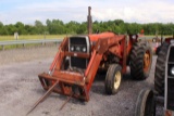 MASSEY FERGUSON 255 TRACTOR DIESEL, POWER STEERING, LOADER, 1 REMOTE, BUCKET & SPEAR, 2600 HRS TAG#