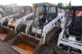 BOBCAT T450 TRACK SKID STEER LOADER OROPS, JOYSTICK OR FOOT CONTROL, 1370 HRS, S# AUVP12411 TAG# 277