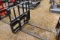 KIVEL SKID STEER QUICK ATTACH PALLET FORKS TAG # 4961