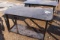 HEAVY DUTY 30X57 WELDING SHOP TABLE WITH SHELF BLACK PAINT, TAG# 5300