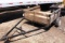 SINGLE AXLES BUMPER PULL TRAILER W/ MOBILE HOME AXLE, *NO TITLE*, TAG #4923