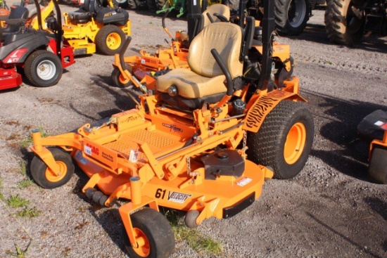 2018 SCAG TURF TIGER II 61" VELOCITY PLUS DECK, 37HP BIG BLOCK EFI ENGINE, W/ TIGER EYE MONITORING S