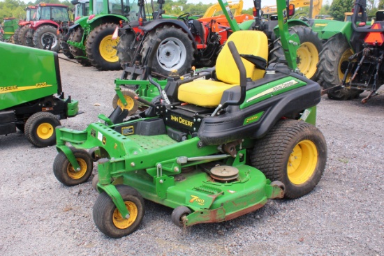 JOHN DEERE Z930M ZERO TURN MOWER 60" DECK KAWASAKI GAS ENGINE, 410 HRS, S/N# 1TC930MCVET023745, TAG#