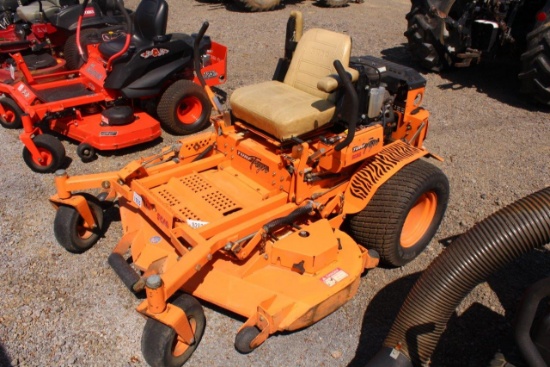 SCAG TURF TIGER ZERO TURN MOWER KAWASAKI LIQUID COOLED ENGINE, 60" DECK, 1219 HRS, S# 5490542 TAG# 2