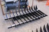 ROOT RAKE FOR SKID STEER LOADER 34.5X69.625 TAG# 5319