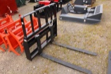 KIVEL SKID STEER QUICK ATTACH PALLET FORKS TAG # 4962