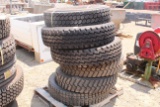 QTY) 6 NOS TIRES, QTY) 2 10.00-20 QTY) 2 285-75R24.5 TAG# 2632Z