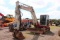 TAKEUCHI TB290 EXCAVATOR C/H/A, FRONT BLADE, AUX HYDRAULICS, HYDRAULIC THUMB, SHOWING 2211 HRS, S/N#