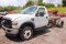 2008 FORD F-550 CAB AND CHASIS SINGLE CAB, POWERSTROKE DIESEL ENG, (DOES NOT RUN), NO TRANSMISSION,