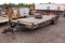 LAWRIMORE 23' DOVE TAIL BUMPER PULL TRAILER W/ 8 LUG AXLES AND FOLD DOWN RAMPS,*NO TITLE*, TAG# 9416