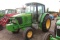 JOHN DEERE 6220 TRACTOR C/H/A, 2WD, 3PT HITCH, DRAWBAR, 2 REMOTES, FRONT SUITCASE WEIGHTS, SHOWING 6