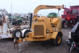 VERMEER 1230 TURBO DIESEL WOOD CHIPPER SHOWING 348 HRS, S/N# IVRK15156V1001376, TAG# 5484