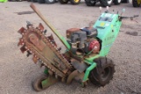 VERMEER V1350 WALK BEHIND TRENCHER W/HONDA GAS ENG, (NEEDS WORK)