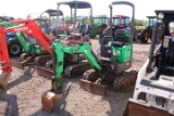BOBCAT 418 MINI EXCAVATOR OROPS, AUX HYDRAULICS, FRONT BLADE, EXPANDABLE TRACKS, SHOWING 1536 HRS, S