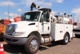 2013 INTERNATIONAL 4400 SBA SERVICE TRUCK IMT DOMINATOR 2 SERVICE BED WITH CRANE AND COMPRESSOR, MAX