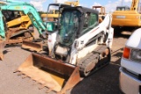 BOBCAT T590 TRACK SKID STEER C/H/A, AUX HYDRAULICS, SHOWING 3771 HRS, S/N # ALSU12327, TAG# 9454