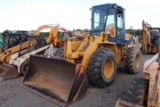 KOMATSU WA180 ARTICULATED WHEEL LOADER ENCLOSED CAB, SHOWING 5741 HRS, S/N # A753018, TAG# 5790