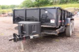 2018 BMT MANUF. 7' X12' BUMPER PULL DUMP TRAILER 6 LUG AXLES, ELECTRIC OVER HYDRAULIC DUMP, *TITLE*