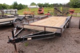 1999 BETTER BUILT 20'  BUMPER PULL TRAILER TANDEM AXLE, W/FOLD DOWN RAMPS, *TITLE*, VIN # 1F96220207