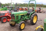JOHN DEERE 750 4WD TRACTOR DSL, OROPS, 3PT HITCH, PTO, SHOWING 836 HRS, S/# CH07505026702, TAG# 5755