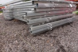 QTY 10) 9' HEAVY DUTY GALVANIZED CORRAL PANELS TAG# 9406