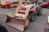 FORD 2000 INDUSTRIAL 2WD GASOLINE TRACTOR W/LOADER, 3PT HITCH, PTO, SHOWING 247 HRS