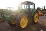 JOHN DEERE 6420 PREMIUM TRACTOR C/H/A, HIGH CROP, 4WD, FRONT SUITCASE WEIGHTS, IVT TRANS, SHOWING 50