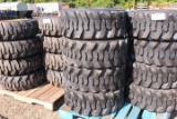 SET OF 4 UNSUED 12-16.5 SKID STEER TIRES