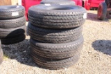 SET OF 4 UNUSED 235/80/R16 TRAILER TIRES