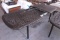 QTY 1) OUTDOOR LARGE METAL TABLE, EXPANDABLE