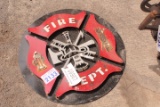 FIRE DEPT. METAL SIGN