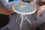 QTY 1) OUTDOOR TALL TABLE