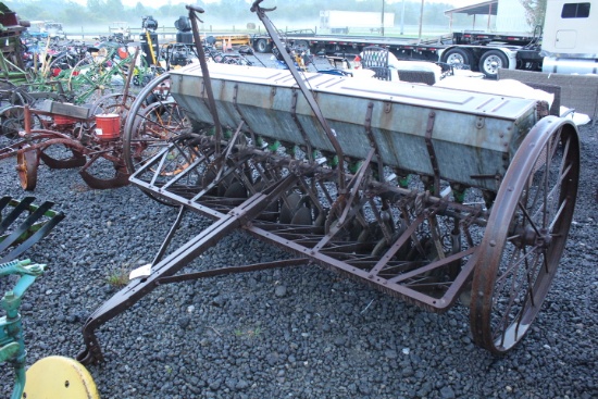 8' ANTIQUE JOHN DEERE SEED DRILL