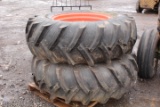 SET OF UNUSED 18.4 REAR TRACTOR TIRES