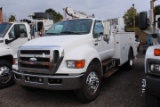 2009 FORD F-750 EXTENDED CAB SERVICE TRUCK