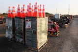 UNUSED STACK OF 250) PVC SAFETY TRAFFIC CONES