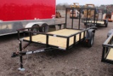 2021 UNUSED LONE WOLF 6' X12' SINGLE AXLE TRAILER